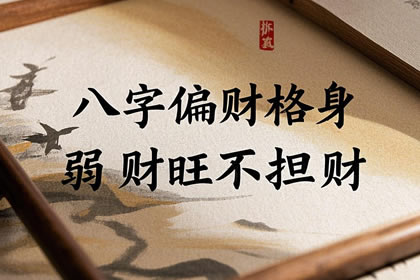 八字偏财格身弱财旺不担财 为何这么说