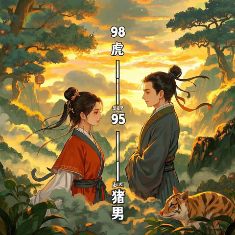 98虎女和95猪男八字合不 可以在一起吗
