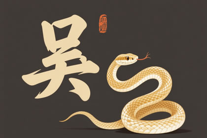 吴姓属蛇男宝宝最狂拽酷炫的名字，符合蛇年运势！