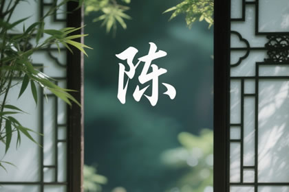 陈姓男孩取名霸气用字搭配方法