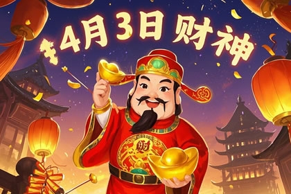 2025年4月3日财神在哪个方位 今日财神方位一览表