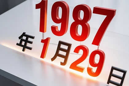 1987年11月29日八字算命一生运程详解