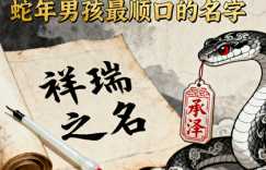 蛇年男孩最顺口的名字 2025蛇宝宝取名字最佳字
